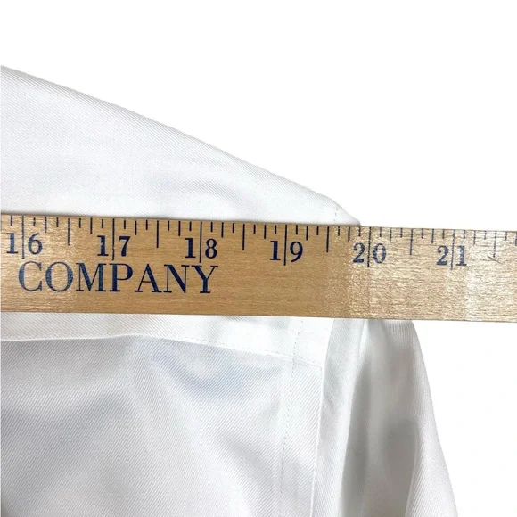 Charles Tyrwhitt Men's Long Sleeve Button Down White Shirt Non-Iron 16.5/34 - Picture 7 of 11